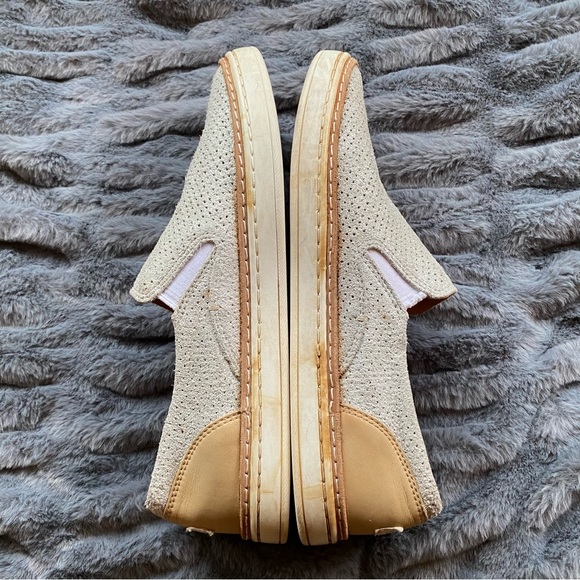 Ugg Adley Perf Stardust  Suede Leather Slip On Sneakers - Picture 5 of 11
